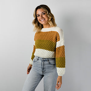 Alpaca Yarns Pattern - DK Bubnle Sweater 1563