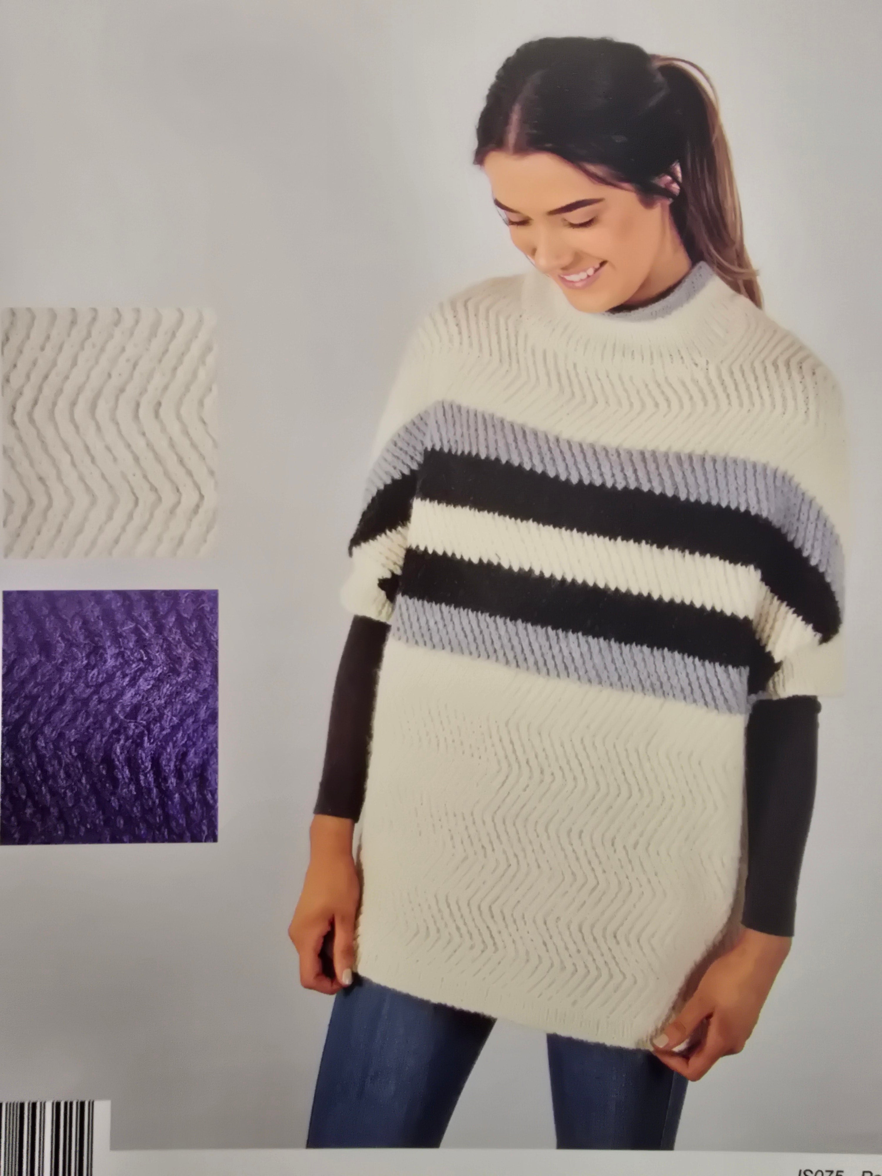 Alpaca Yarns Pattern - Chevron Woven Sweater 2708