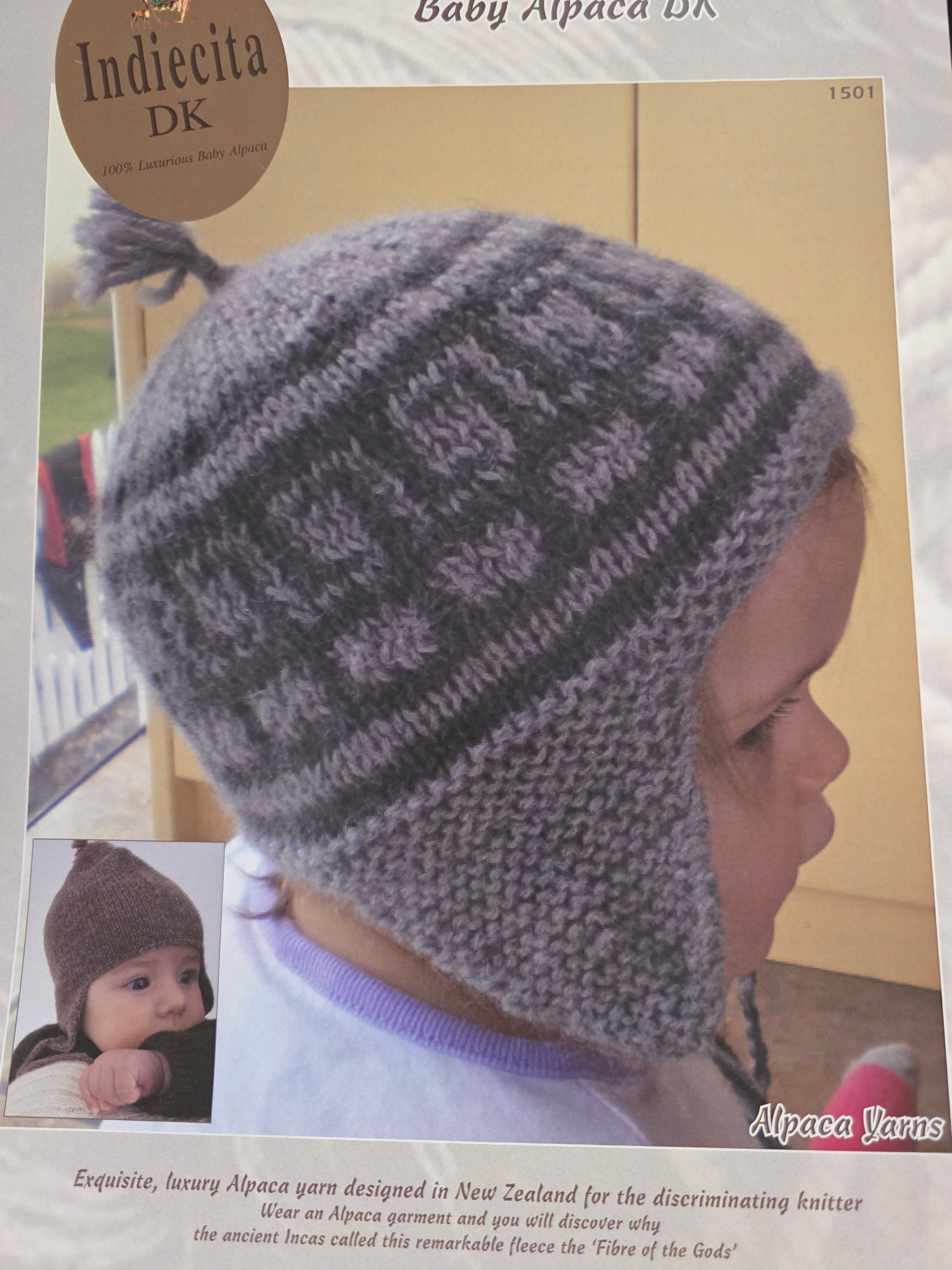 Alpaca Yarns Pattern - DK Baby Beanie 1501