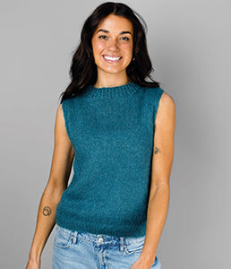 Alpaca Yarns Pattern - Whisper Vest 1421