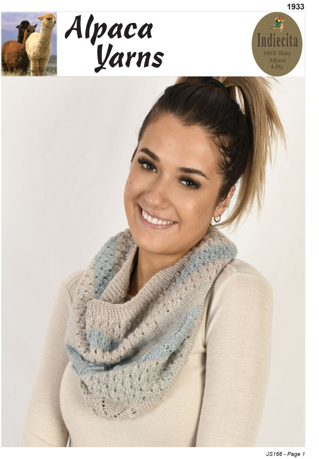 Alpaca Yarns Pattern - Sampler Cowl 1933