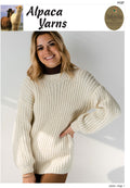 Alpaca Yarns Pattern - Rib Sweater 1137