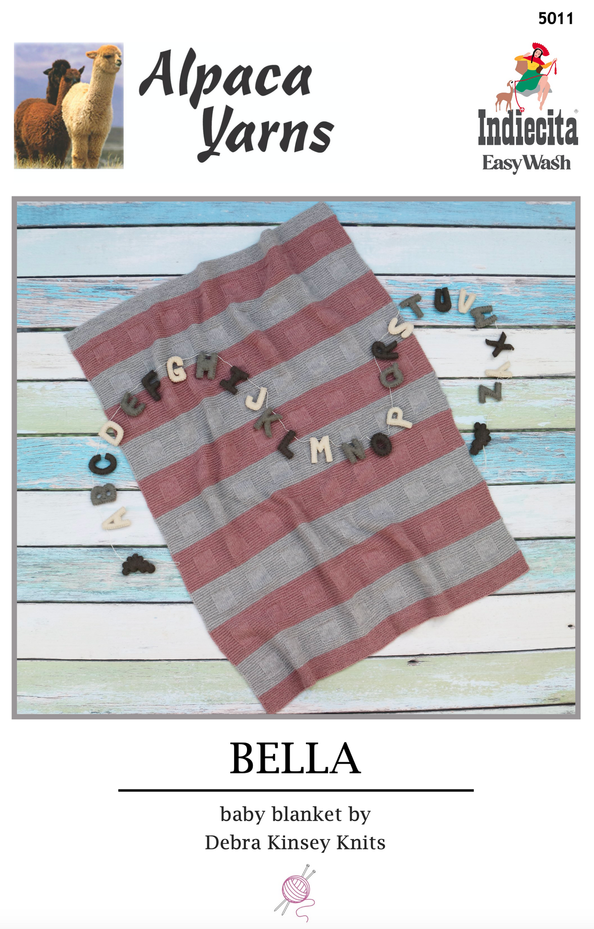 Alpaca Yarns Pattern - Bella Baby Blanket 5011