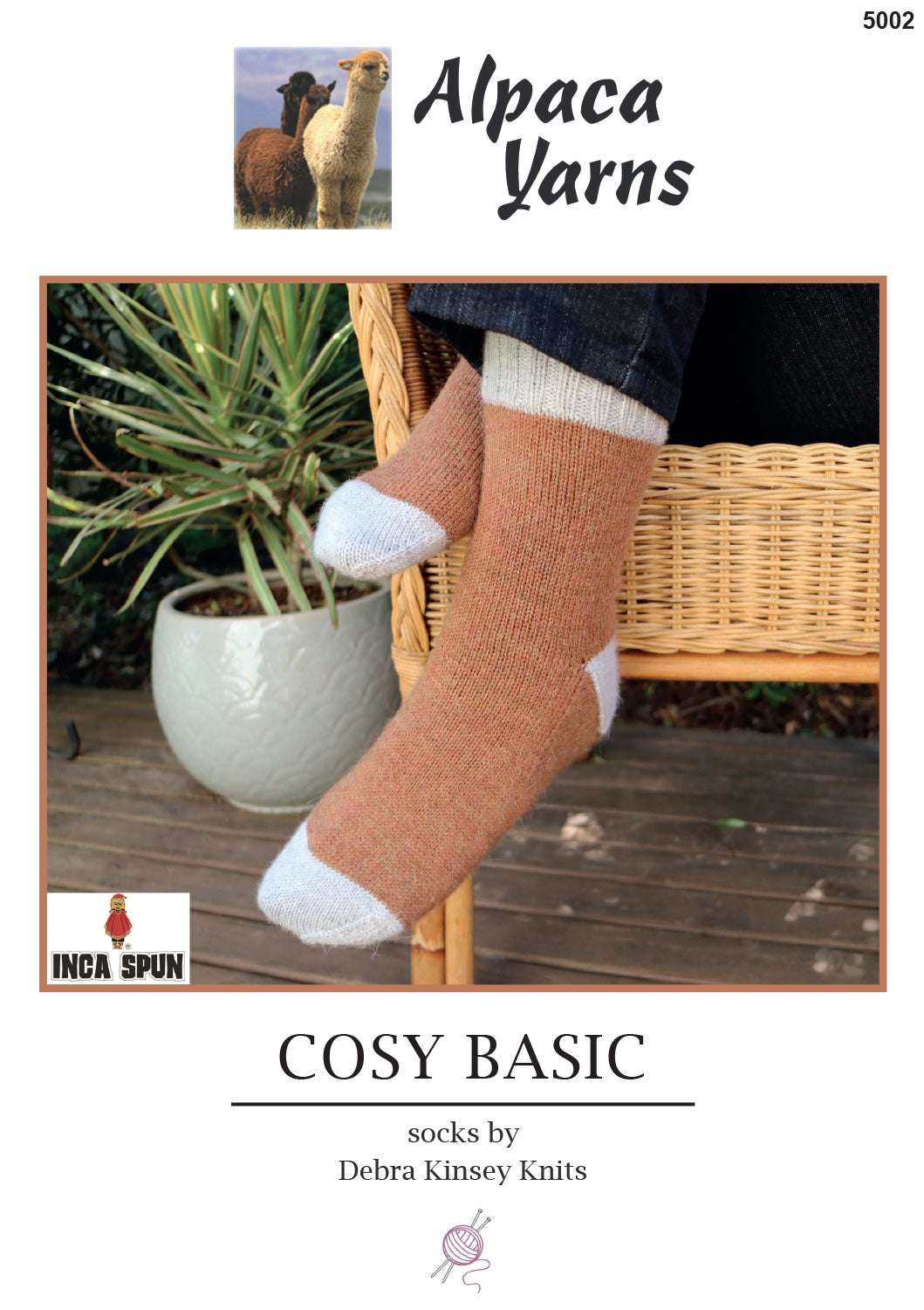 Alpaca Yarns Pattern - Cosy Basic Socks 5002