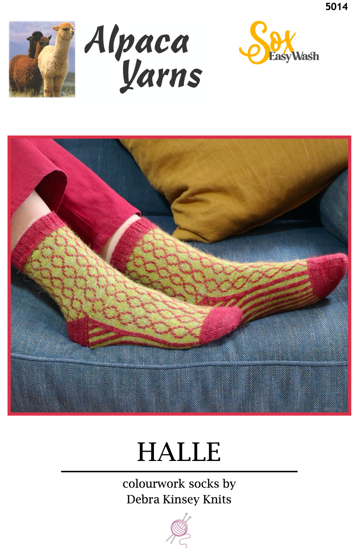 Alpaca Yarns Pattern - Halle Colourwork Socks 5014